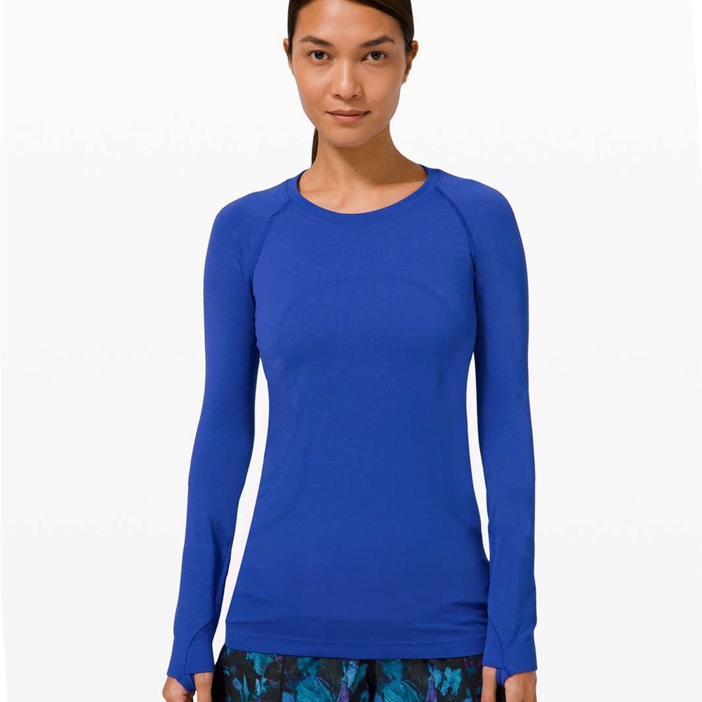 Lululemon Lululemon Swiftly Tech Long Sleeve 2.0 Size 12 in Harbor Blue